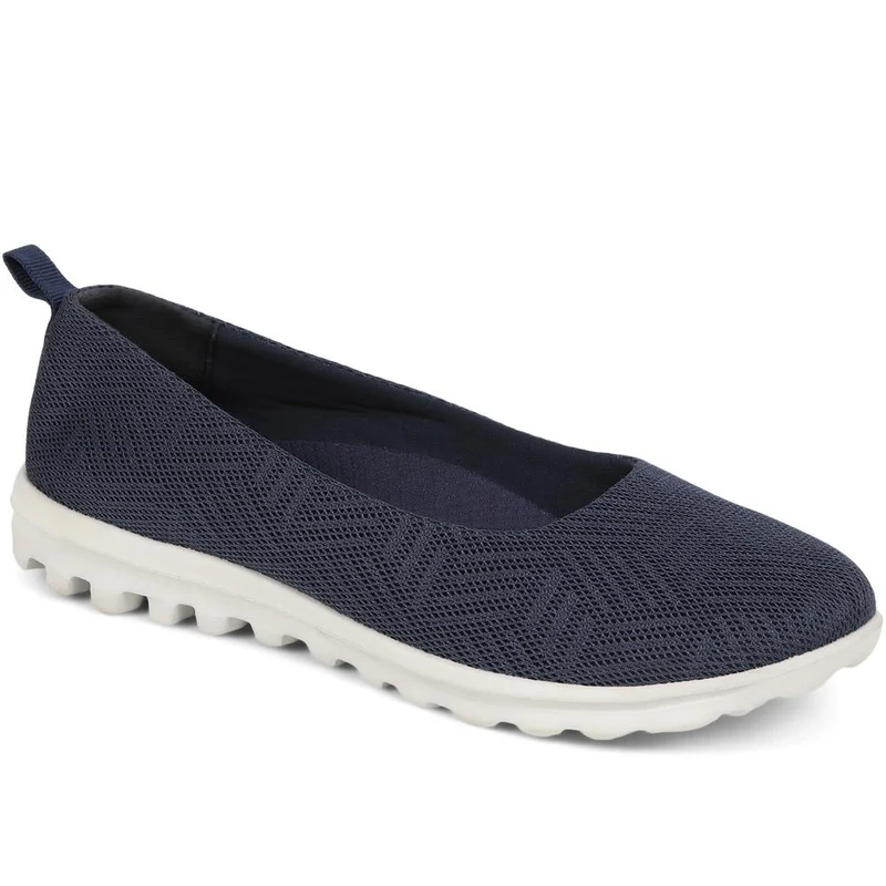 Memory Foam Slip On Shoes - BRK39003 / 325 007 - Navy