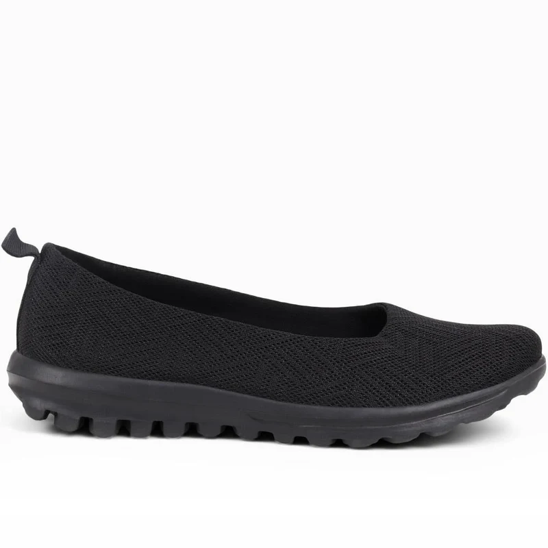 Memory Foam Slip On Shoes - BRK39003 / 325 007 - Black
