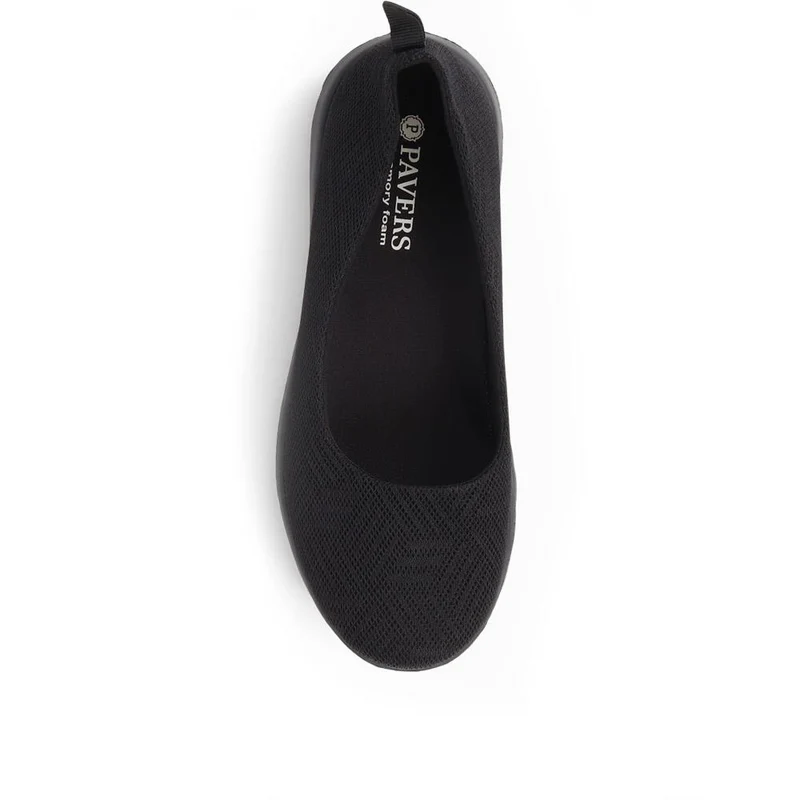 Memory Foam Slip On Shoes - BRK39003 / 325 007 - Black