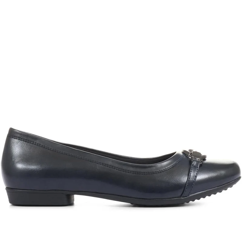 Slip-On Ballerina Pumps - WK33001 / 319 767 - Navy