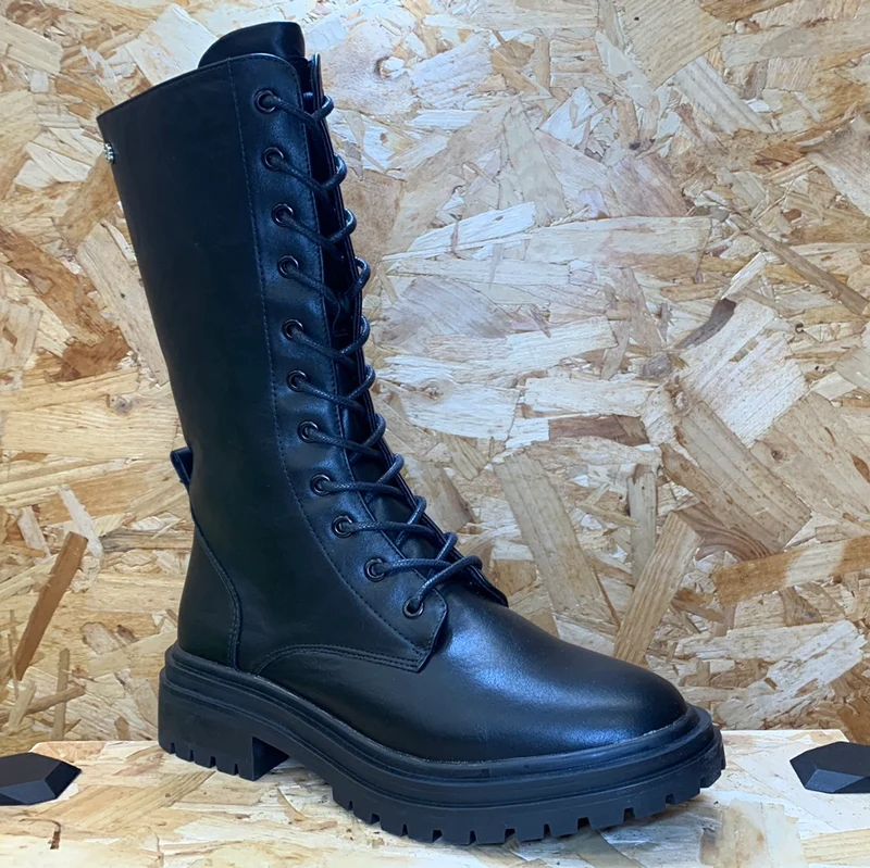 Xti Damenmode-Schnürstiefel – Schwarz