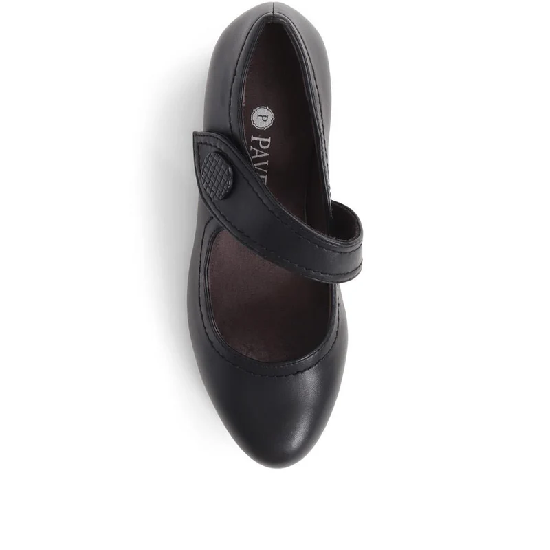 Wide Strap Mary Janes - JANSP37011 / 323 935 - Black