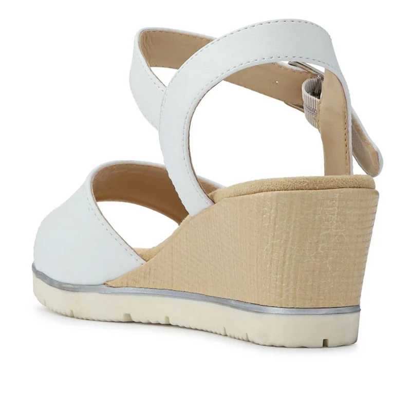 Elasticated Casual Sandals - WBINS41038 / 327 221 - White