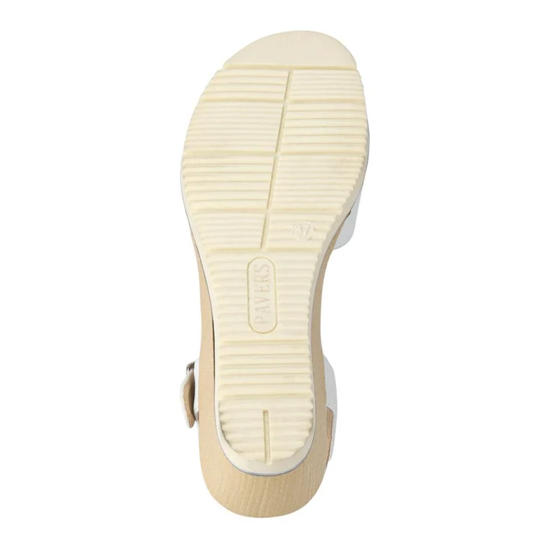 Elasticated Casual Sandals - WBINS41038 / 327 221 - White