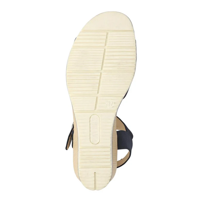 Elasticated Casual Sandals - WBINS41038 / 327 221 - Navy