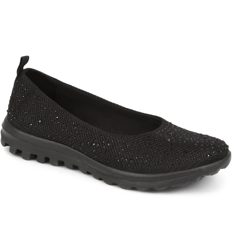 Lightweight Slip On Pumps - BRK39005 / 325 008 - Black
