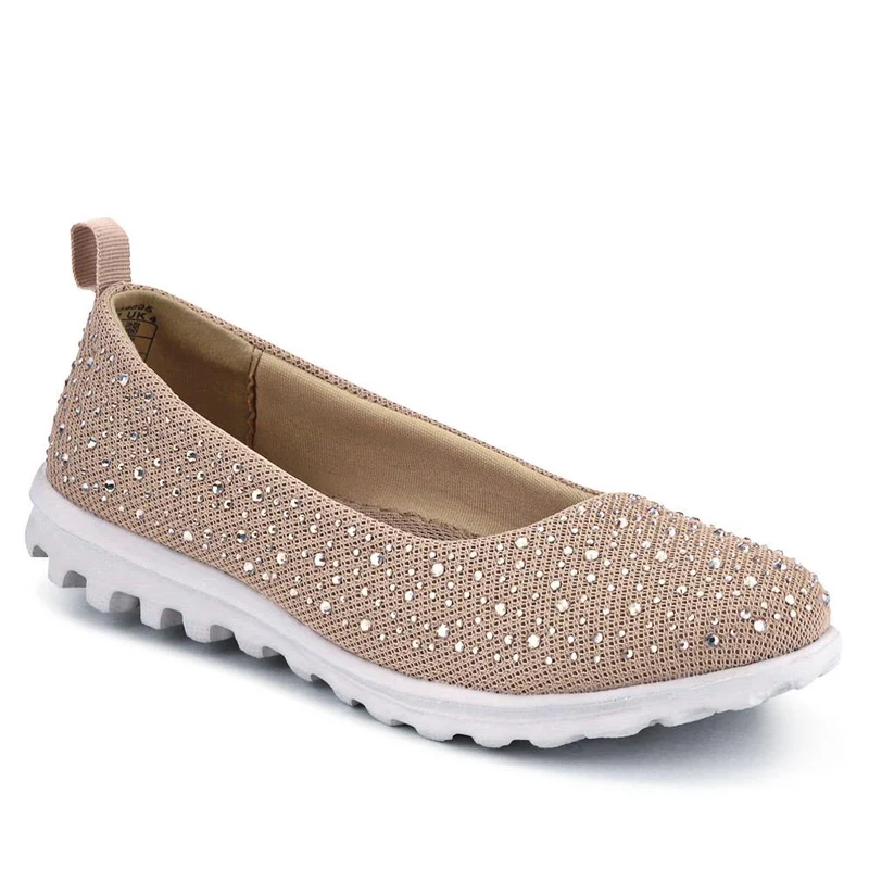 Lightweight Slip On Pumps - BRK39005 / 325 008 - Taupe