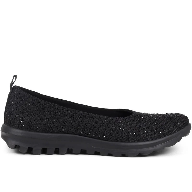 Lightweight Slip On Pumps - BRK39005 / 325 008 - Black