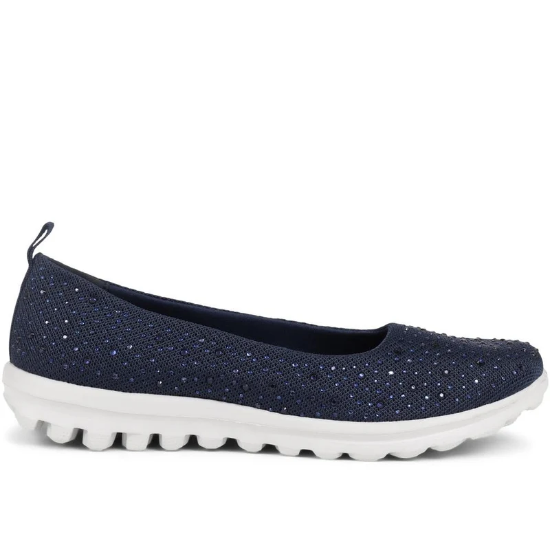 Lightweight Slip On Pumps - BRK39005 / 325 008 - Navy