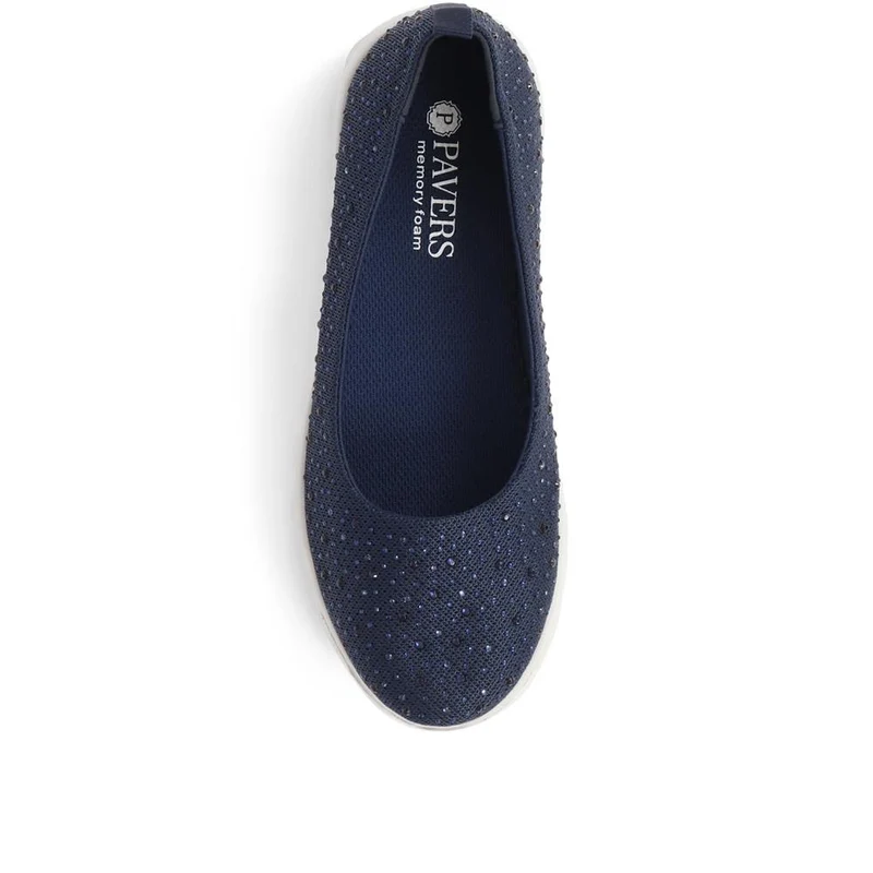 Lightweight Slip On Pumps - BRK39005 / 325 008 - Navy
