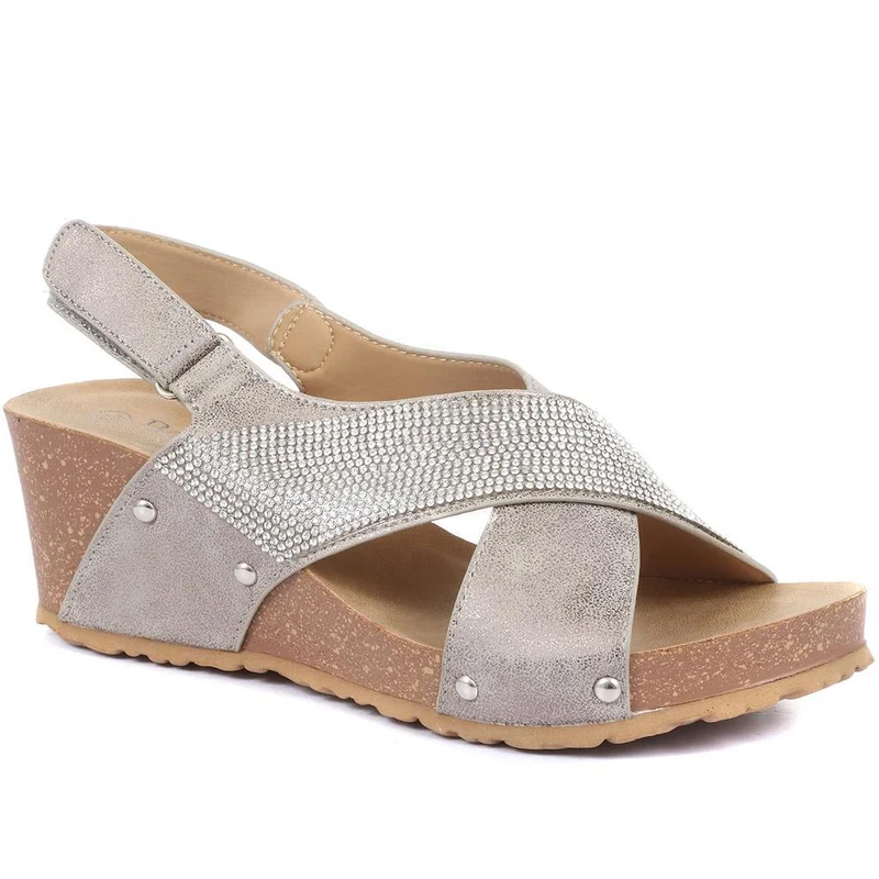 Wedge Sandals - BELBAIZH29028 / 315 399 - Metallic