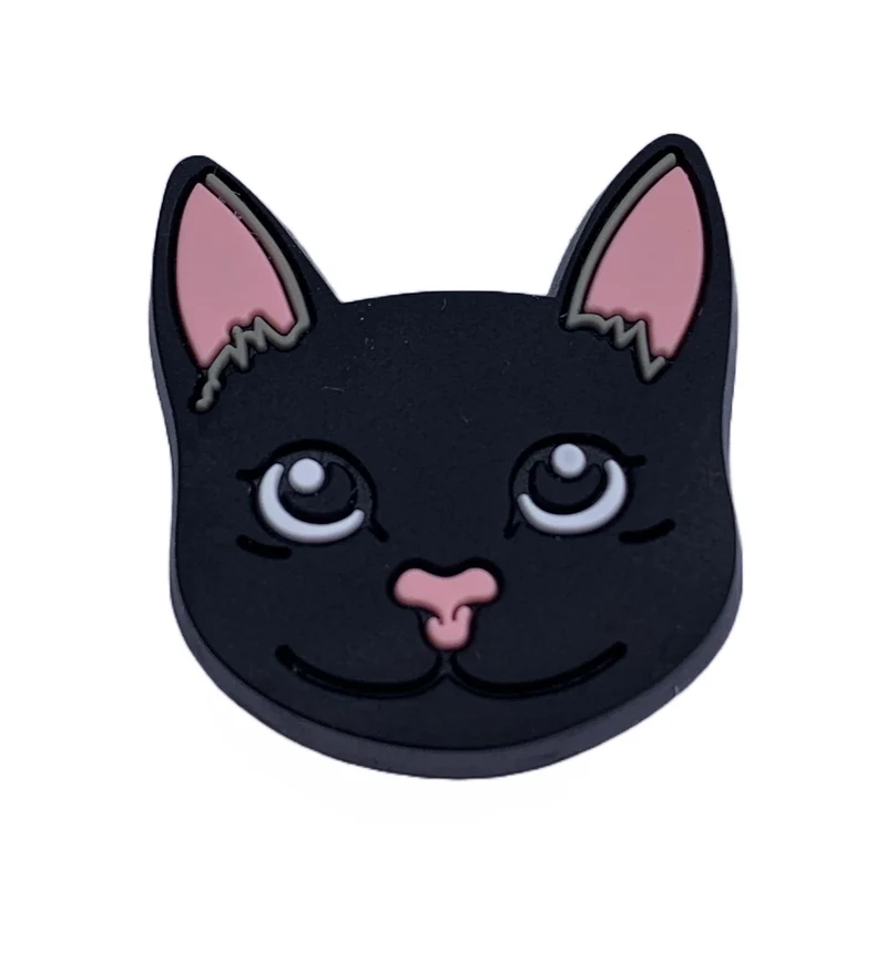 Crocs Jibbitz Gruseliger Halloween-Charm mit schwarzer Katze
