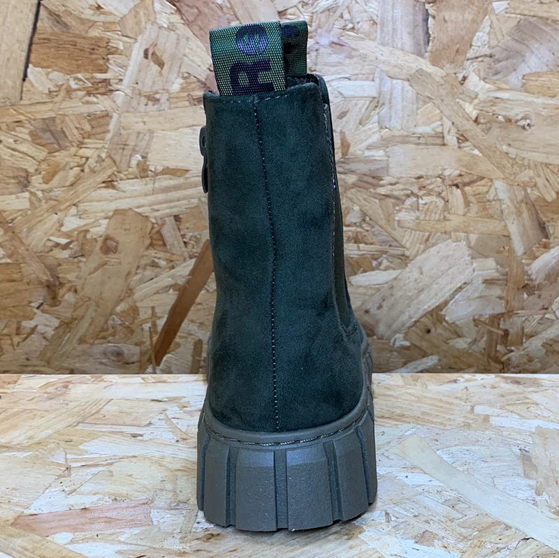 Refresh Damenmode-Stiefelette – Khaki
