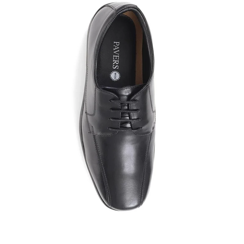 Wide Fit Leather Shoes - THEST36003 / 323 285 - Black
