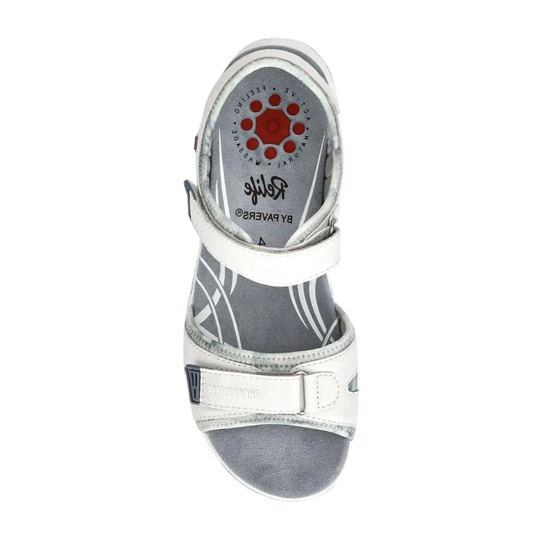 Adjustable Dual Touch Fastening Sandals - RELIF41008 / 326 873 - Off White