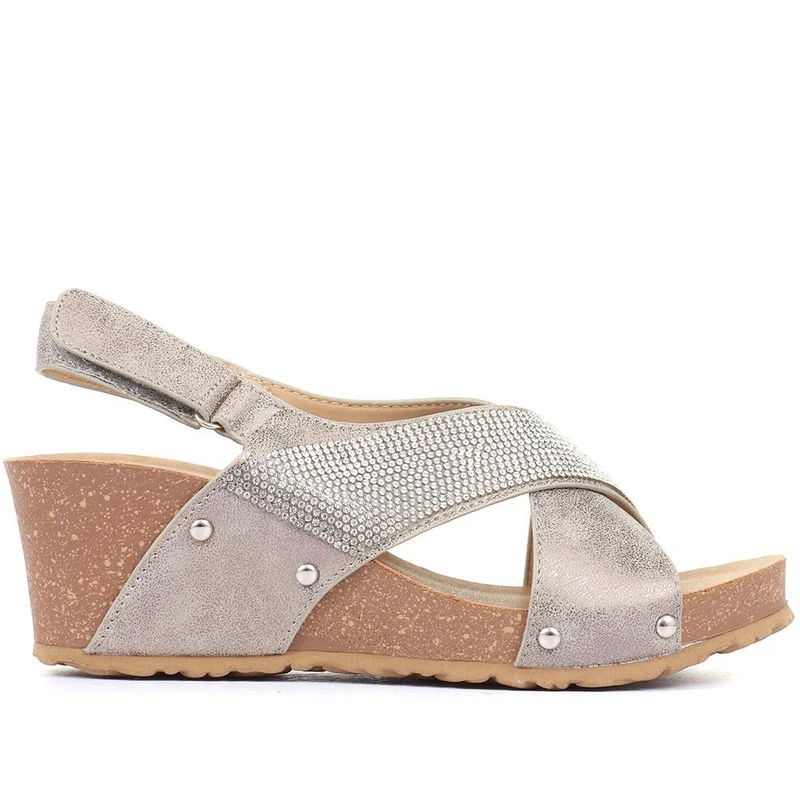 Wedge Sandals - BELBAIZH29028 / 315 399 - Metallic