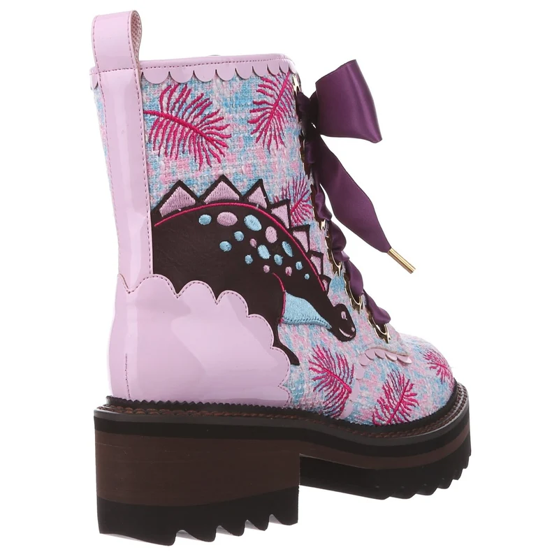 Irregular Choice Damen Jurassic Jump Boot – Rosa