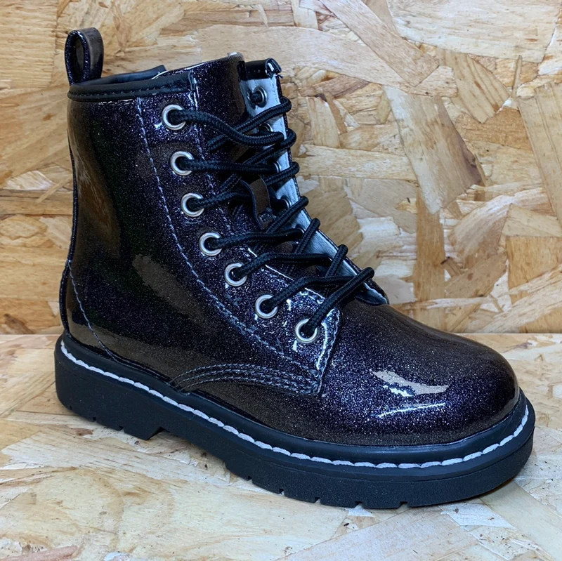 Lelli Kelly Emma-Stiefelette für Kinder – Schwarzer Glitzer