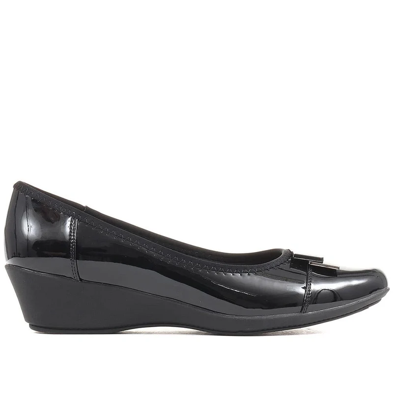 Cushioned Ballet Pumps - MAIN37003 / 323 270 - Black Patent