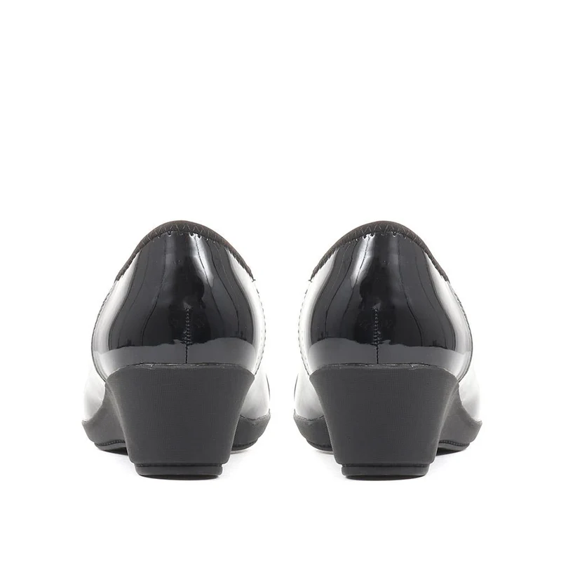 Cushioned Ballet Pumps - MAIN37003 / 323 270 - Black Patent