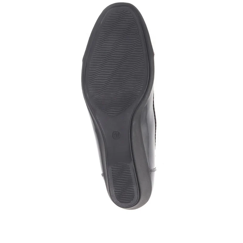 Cushioned Ballet Pumps - MAIN37003 / 323 270 - Black Patent