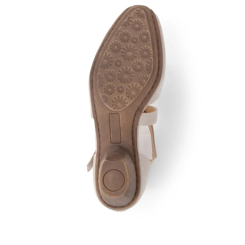 Low-Heeled Court Shoes - WBINS39078 / 325 127 - Taupe