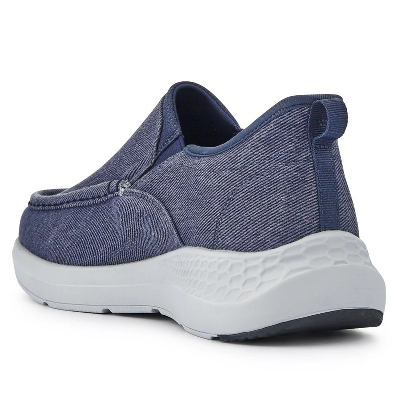 Easy Step In Wide Fit Laceless Trainers - BOJIE41013 / 327 259 - Navy