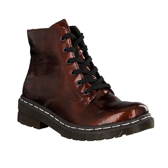 Rieker Schnürstiefel für Damen – Bronze