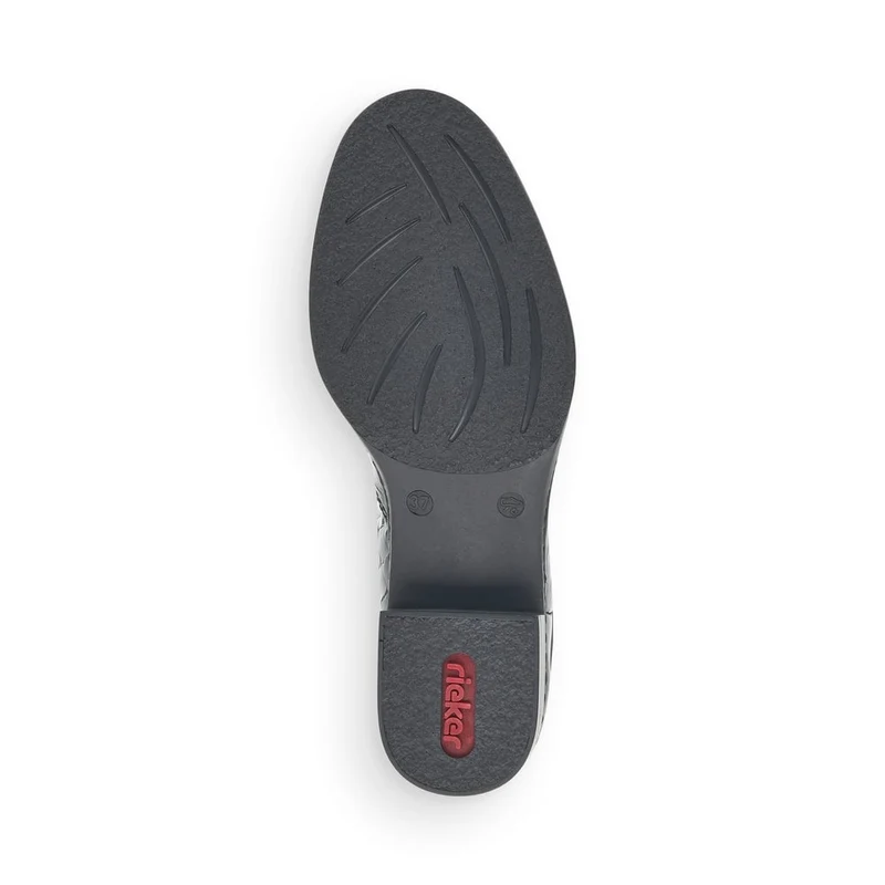 Rieker Damen-Stiefelette mit Fleece-Futter – Schwarz