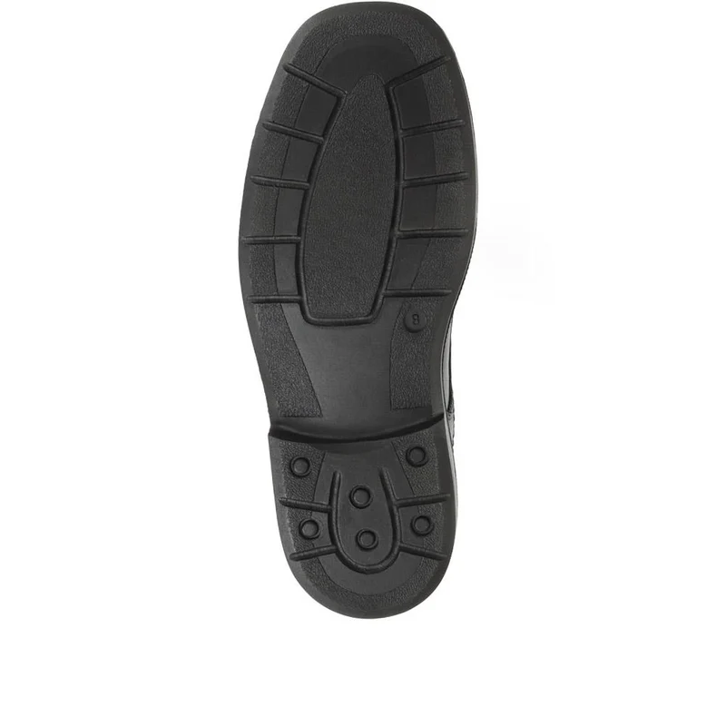 Leather Lace-Up Shoes - RAJA28001 / 312 617 - Black