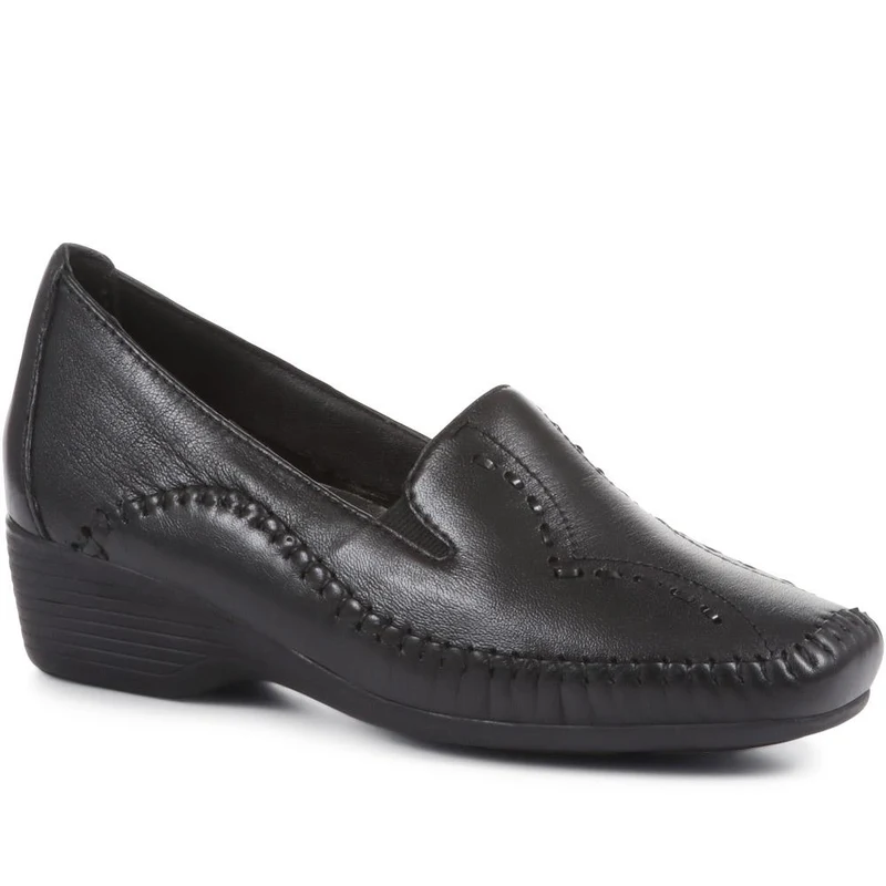 Leather Slip On Shoes - NAP24009 / 308 415