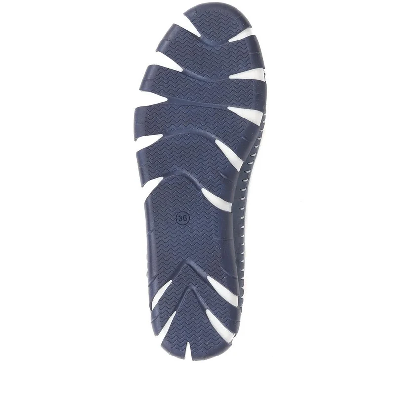 Slip-On Leather Pumps - GOKH39011 / 326 241 - Navy
