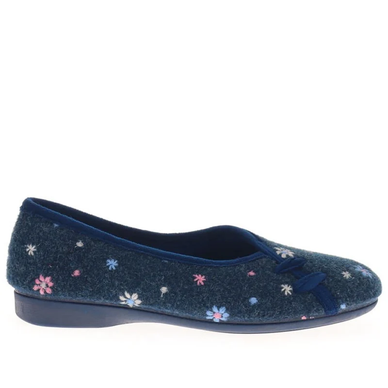 Full Slippers - FEVI40001 / 325 780 - Navy Floral