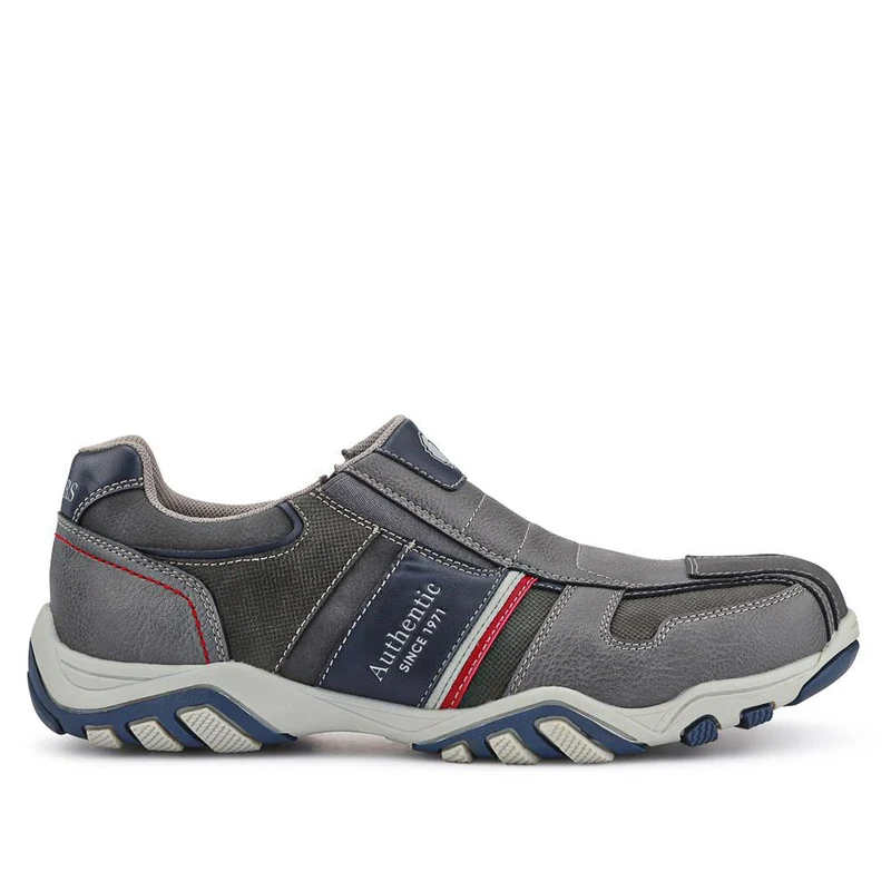 Wide Fit Slip-On Trainers - VSHI40003 / 325 701 - Dark Grey