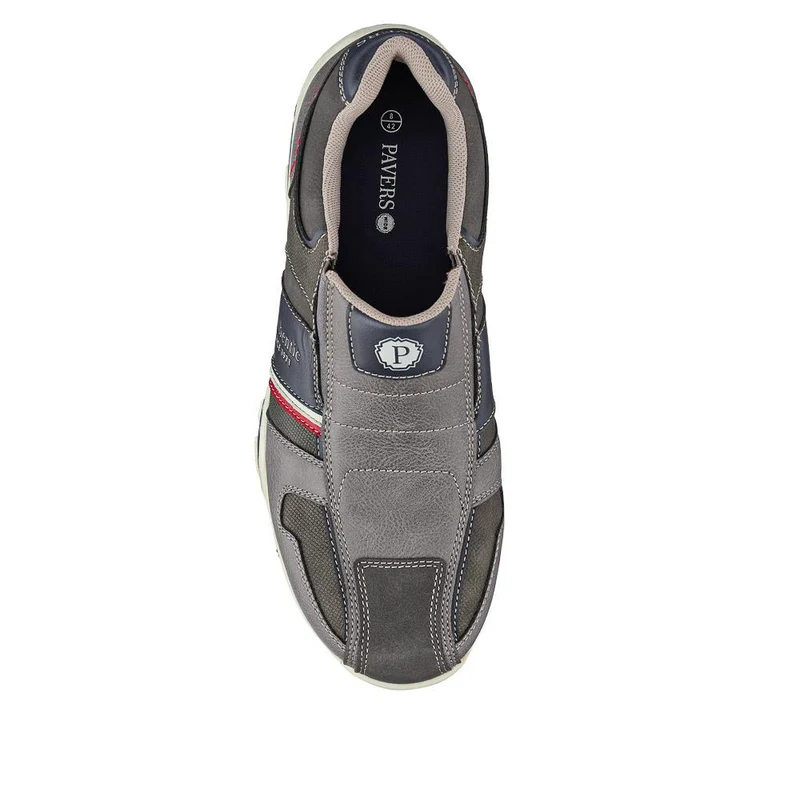 Wide Fit Slip-On Trainers - VSHI40003 / 325 701 - Dark Grey