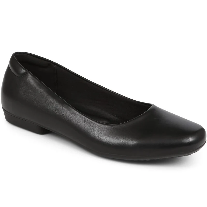 Rounded-Toe Ballet Flats - WK39001 / 324 950
