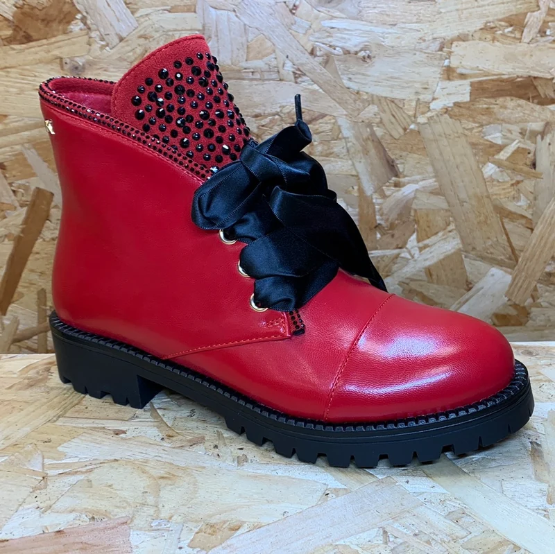 Kate Appleby Damen-Bedale-Stiefelette – Mohnrot
