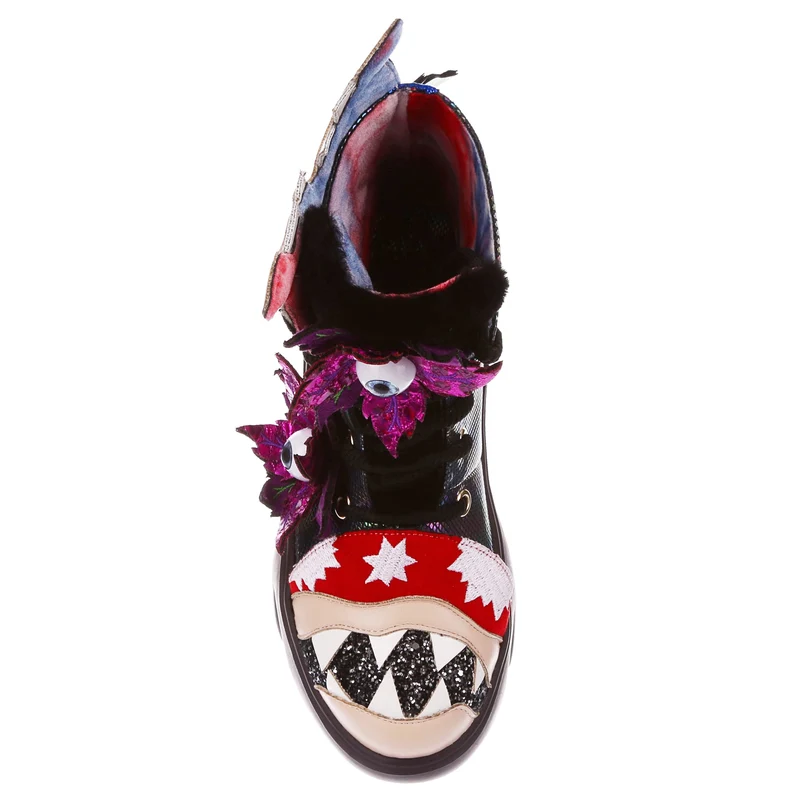 Irregular Choice - Goulish Garden High-Top-Turnschuhe - Petrol