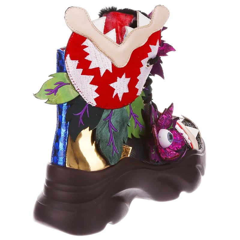 Irregular Choice - Goulish Garden High-Top-Turnschuhe - Petrol