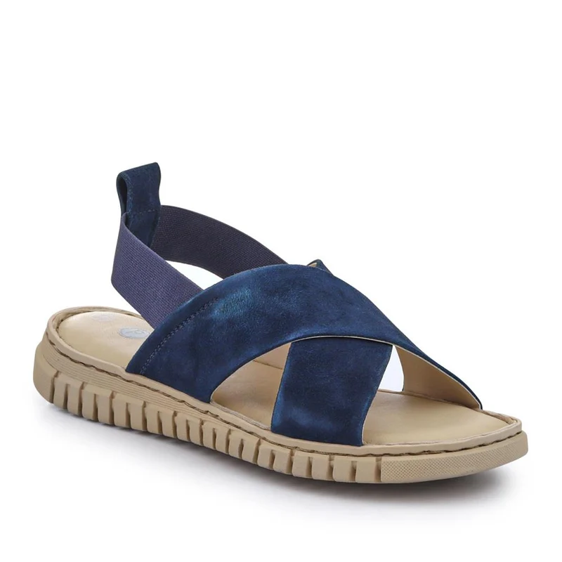 Elasticated Leather Sandals - RNB41006 / 327 239