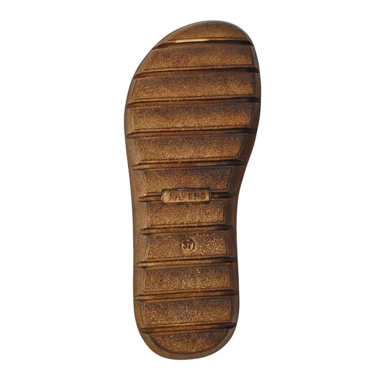 Leather Multi-Touch-Fasten Sandals - LUCK41006 / 327 426 - Khaki