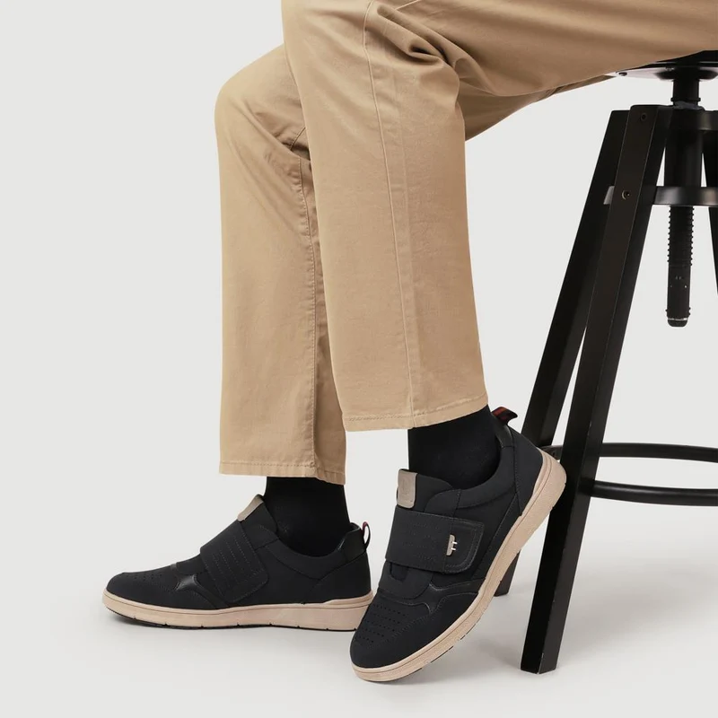 Wide-Fit Touch-Fasten Comfort Shoes - GANG41014 / 327 577 - Navy