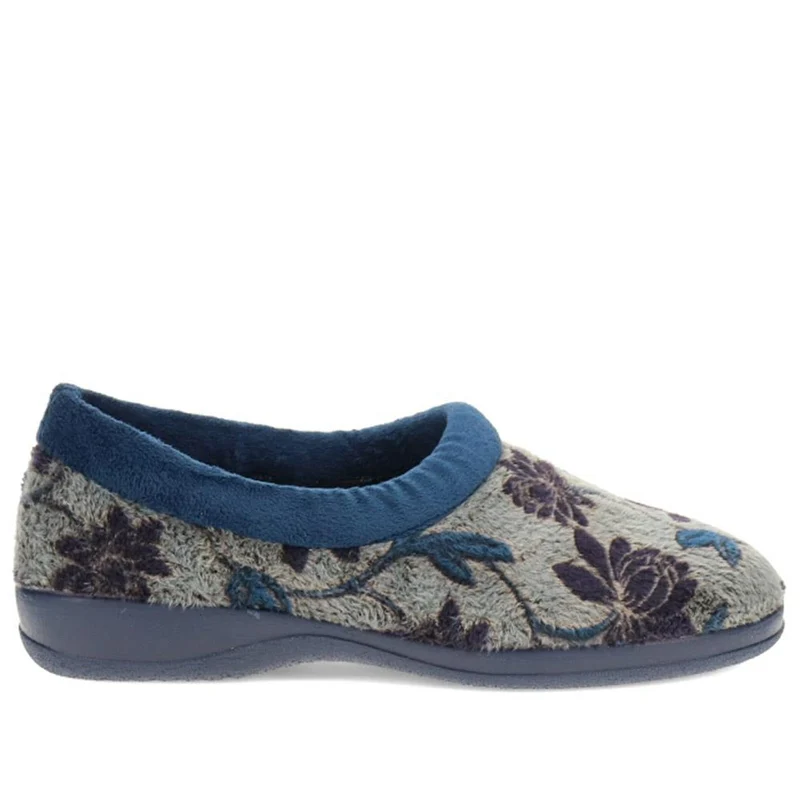 Faux-Fur Full Slippers - ANAT40001 / 325 936 - Navy