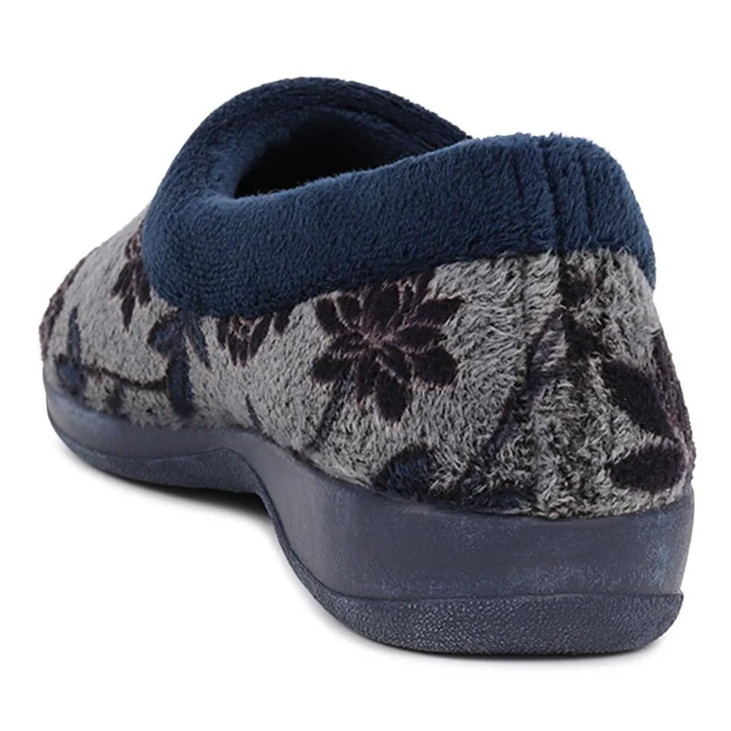 Faux-Fur Full Slippers - ANAT40001 / 325 936 - Navy