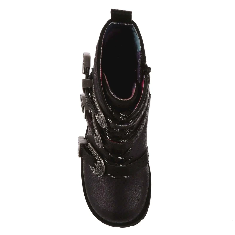 Irregular Choice Damen Buckle Boost Boot – Schwarz