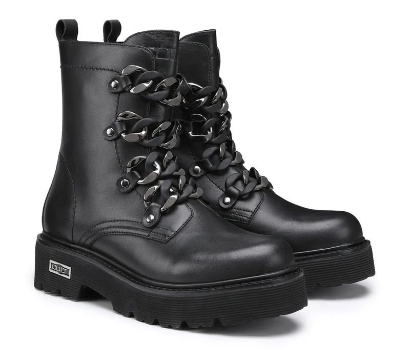 Cult Damen Slash 3489 Lederstiefel - Schwarz