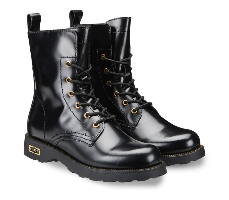 Cult Damen Zeppelin 472 Lederstiefel - Schwarz