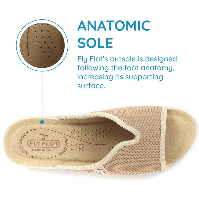 Fly Flot Anatomic Mule Sandals - FLY27046 / 312 281 - Beige