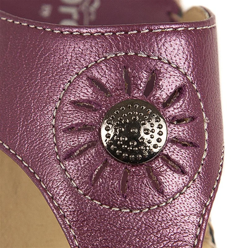 Fly Flot Leather Toe Post with Metal Centre Stud - KFFLY1901 / 146 506 - Purple