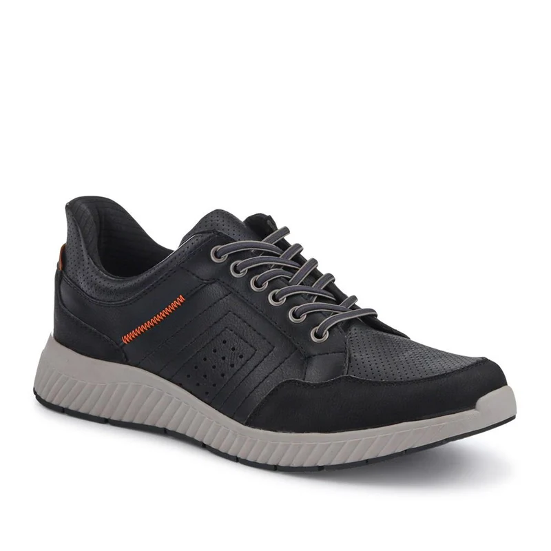 Easy Step In Wide Fit Bungee Laced Shoes - GANG41018 / 327 549 - Black